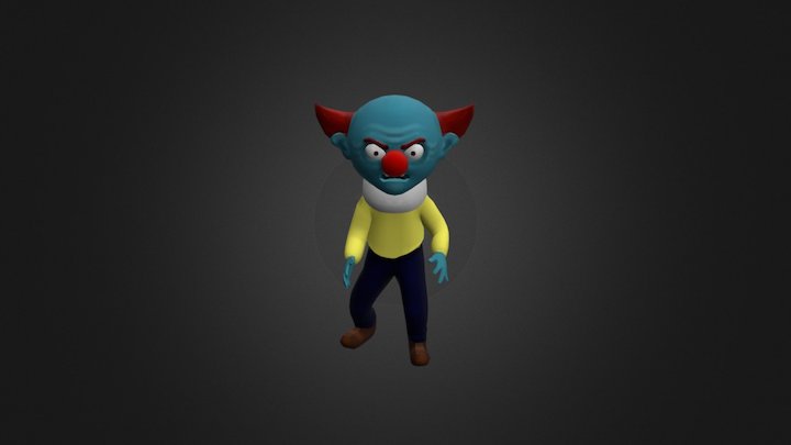 Clown Death 3D Model