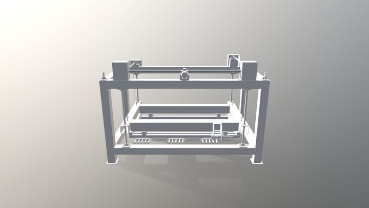 Vertical cutting machine 3D Model