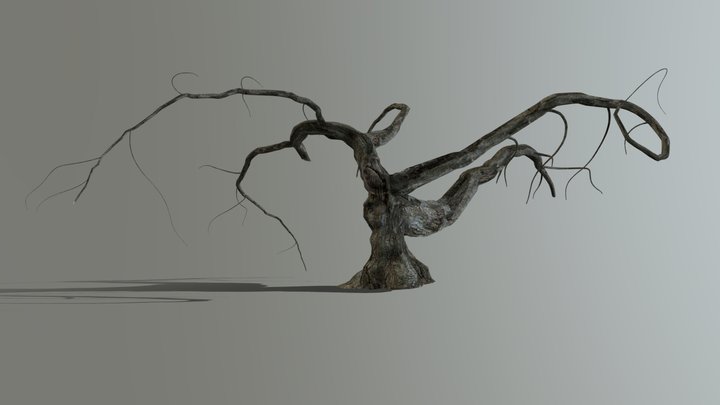 Gothic tree - speedtree - Mid Poly 3D Model