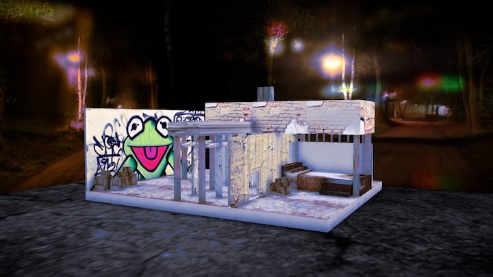 Suburb Scene 3D Model