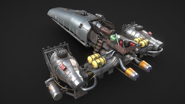 Flying car 3D Model