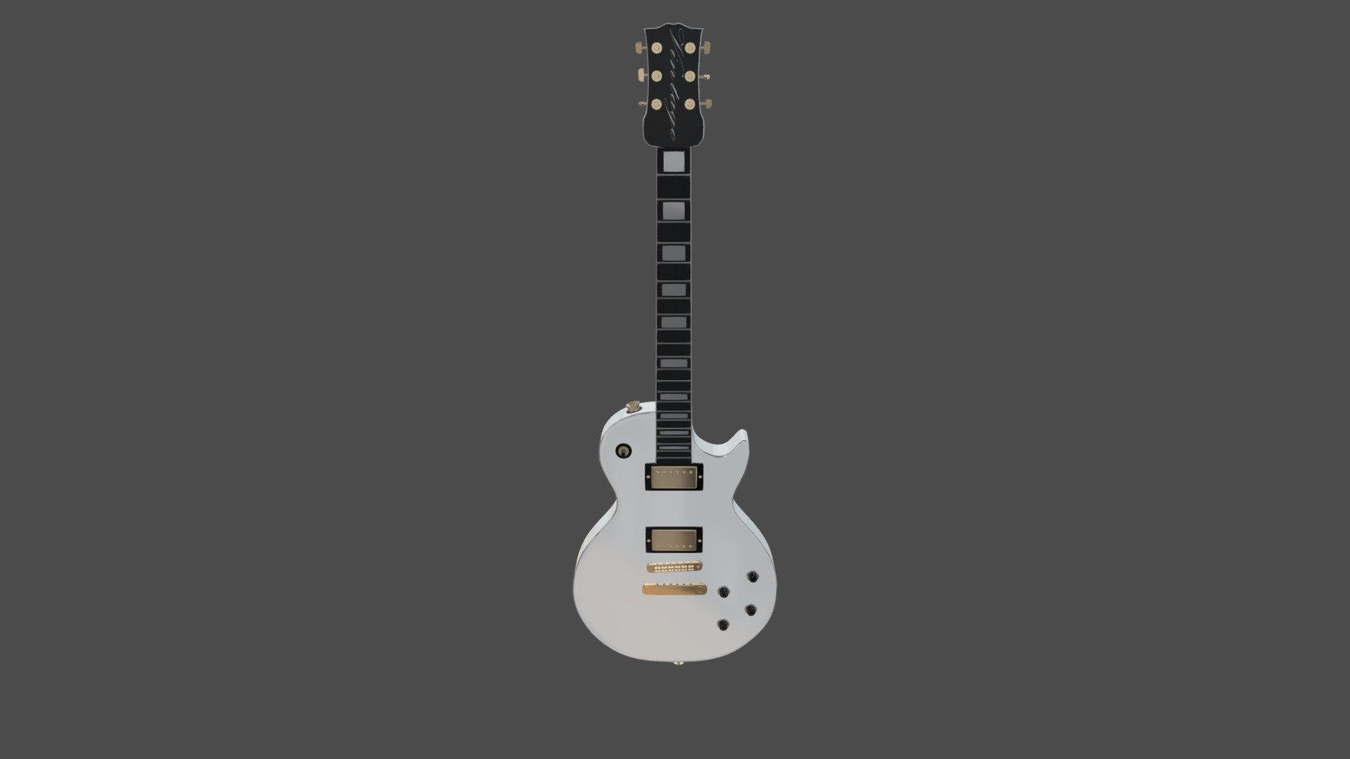 Vintage Guitar (No strings) Download Free 3D model by 20001341