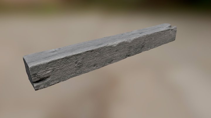 Photogrammetry - Rotted Wooden Beam #001 3D Model