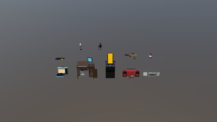 Painted drafts DP2 3D Model