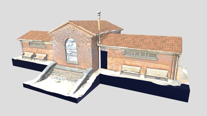 St. Helliers Beach - Public Toilets 3D Model