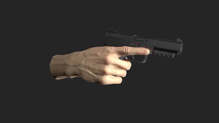 Man 1 - Hand 2 3D Model
