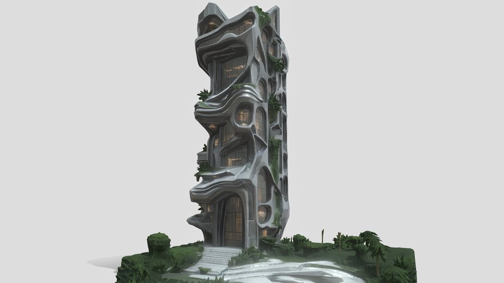 Modern Building 3d Model