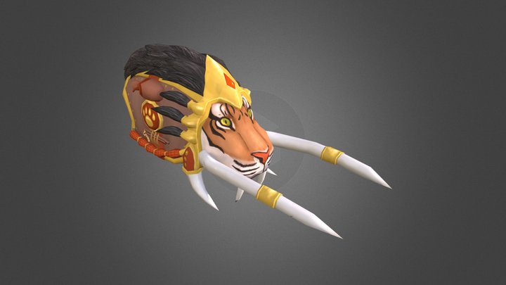 Gameart Weapon Tiger Claw 3D Model