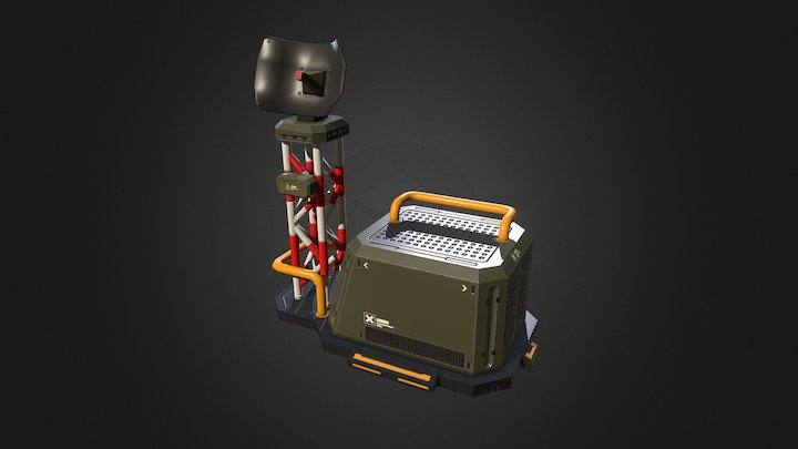 RTS Radar Tower 3D Model