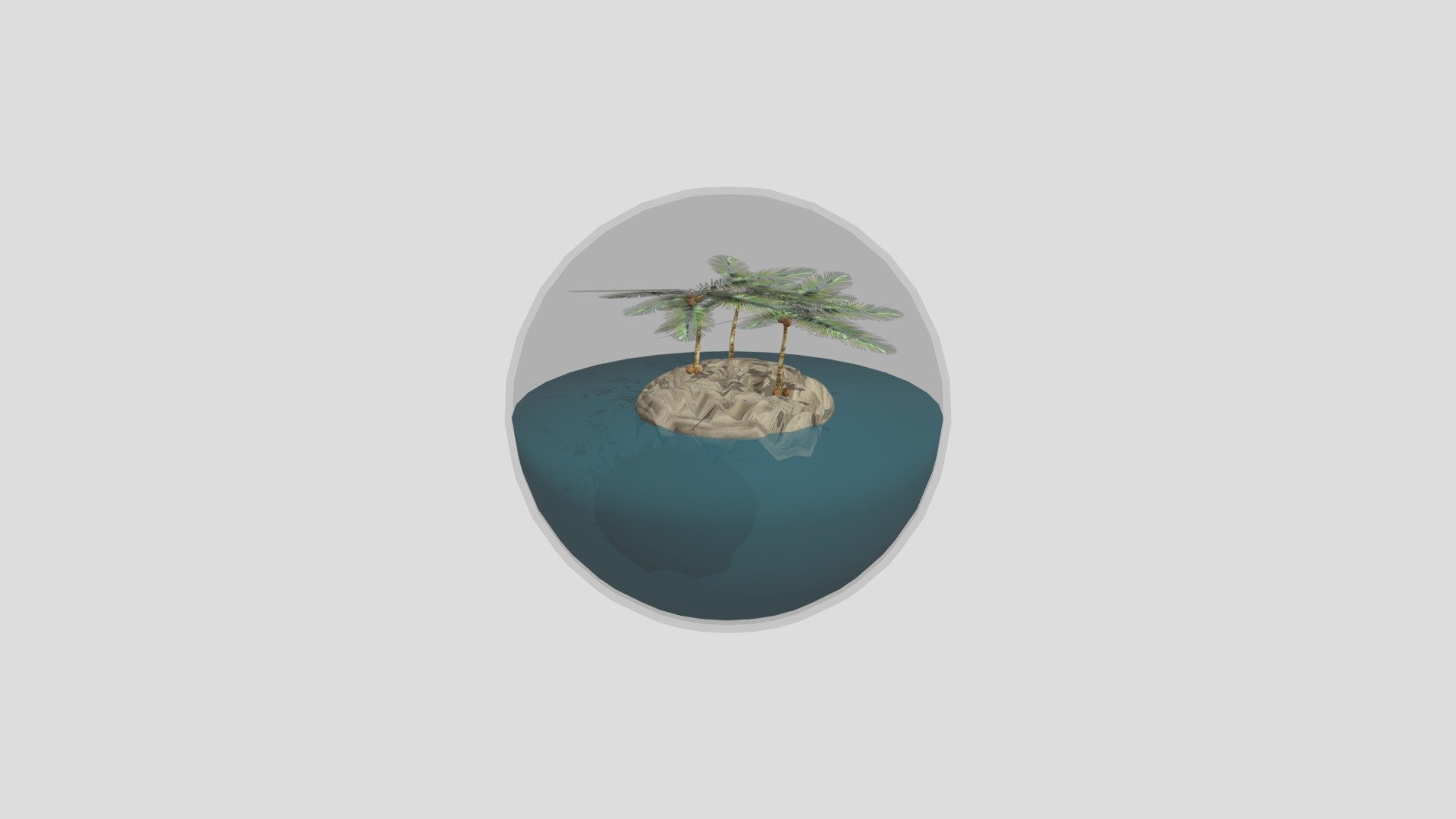 Island Globe — Sketchfab embed 3D viewer