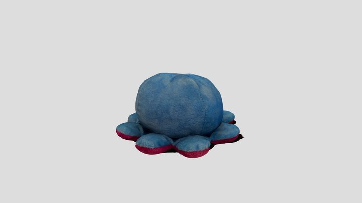 Blue octopus 3D Model