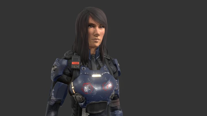 Sci-Fi Character 3D Model