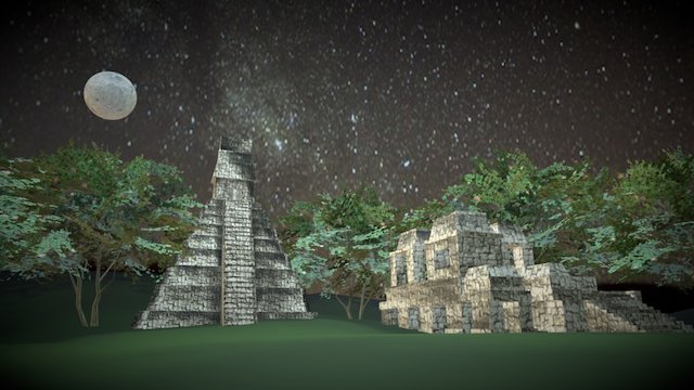 Tikal, Guatemala (Mayan ruins) 3D Model