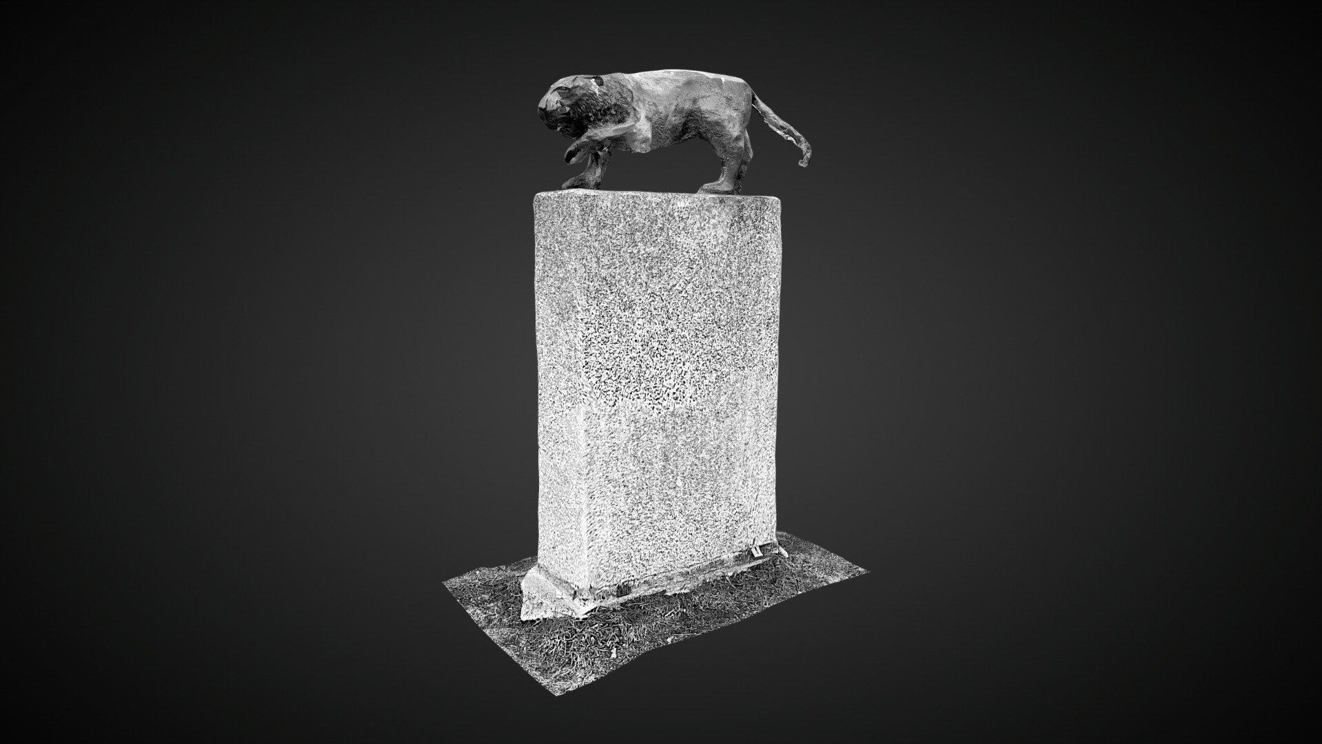 Tiger statue iPhone 3d scan 3D model by Jacek Jaskólski