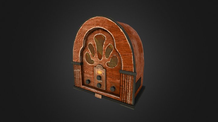 Vintage Radio 3D Model