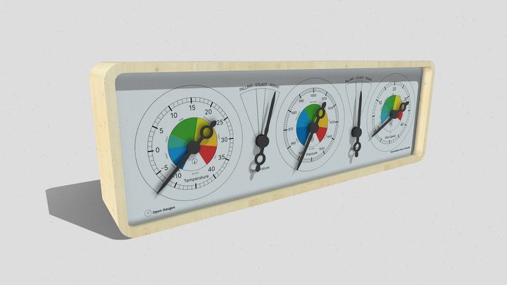 5 Dial/Sevo Weather Dashboard 3D Model