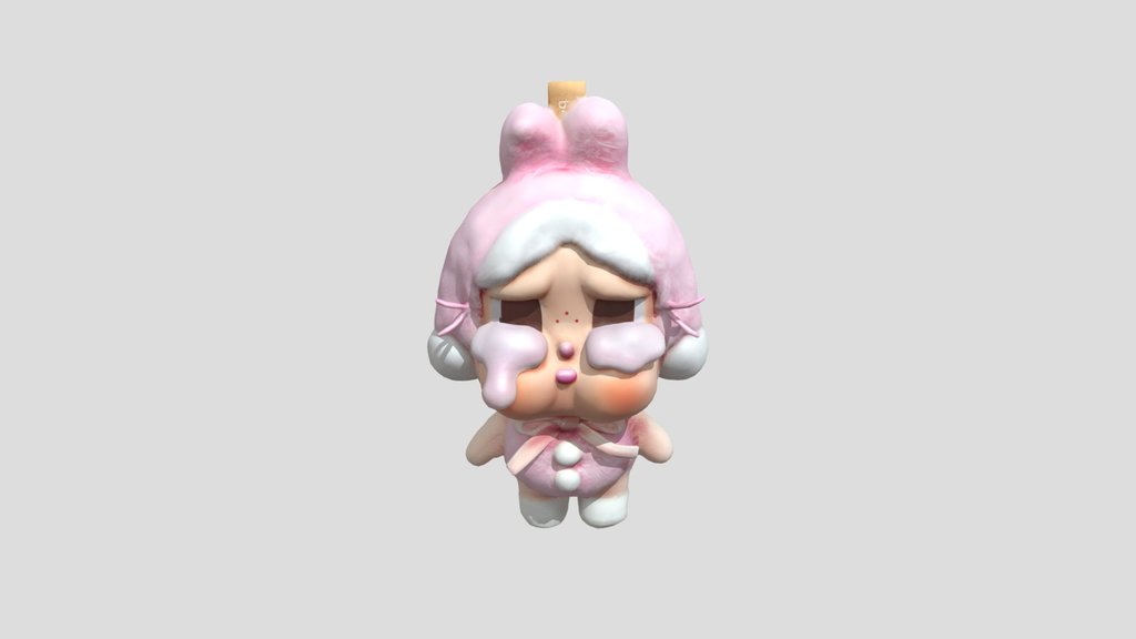 Pink Fluff Bunny Plush