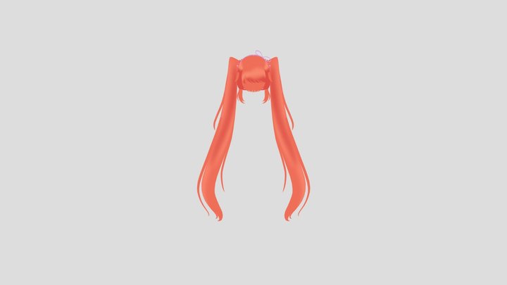 New Osana's hair 3D Model