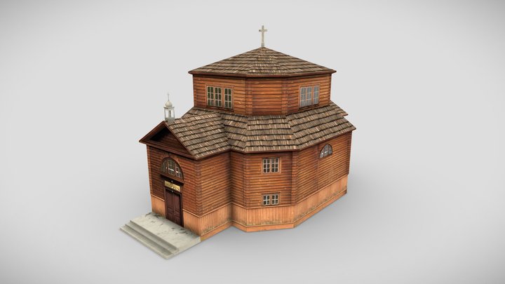 Kościół w Borowicy 3D Model