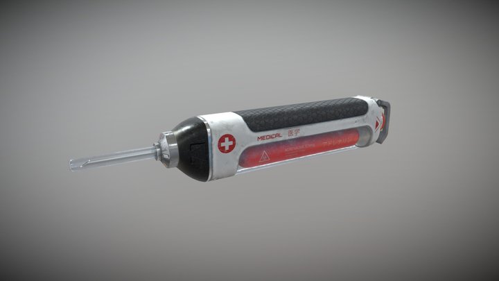 Medical Syringe 3D Model