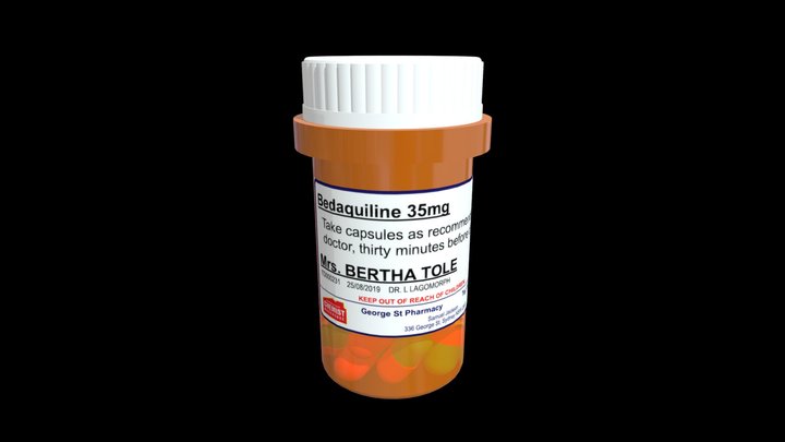 Pills - Bedaquiline 3D Model