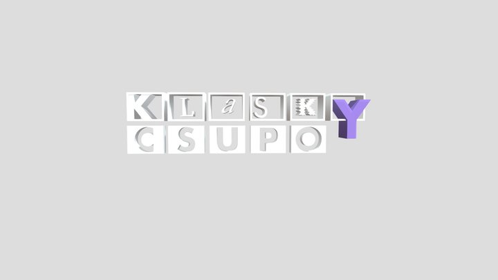 Klasky Csupo Text Green Screen (V7.5) 3D Model