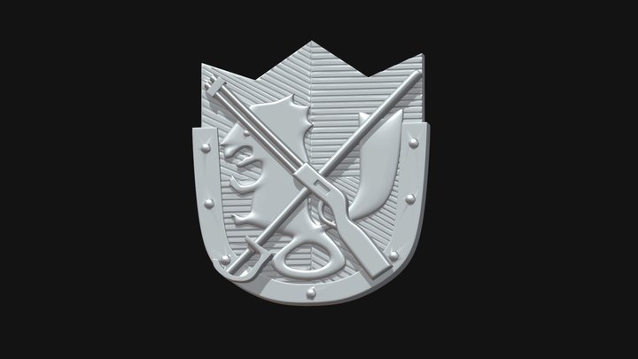 Fullmetal Alchemist Pin 3D print ready 3D Model