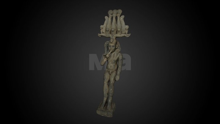 God Horus (Harpocrates), 644-30 BCE – Free 3D Model STL