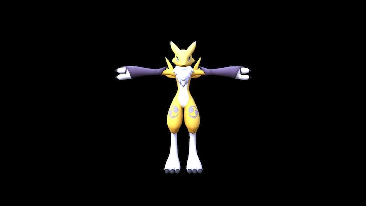 Digimon Linkz - Renamon 3D Model