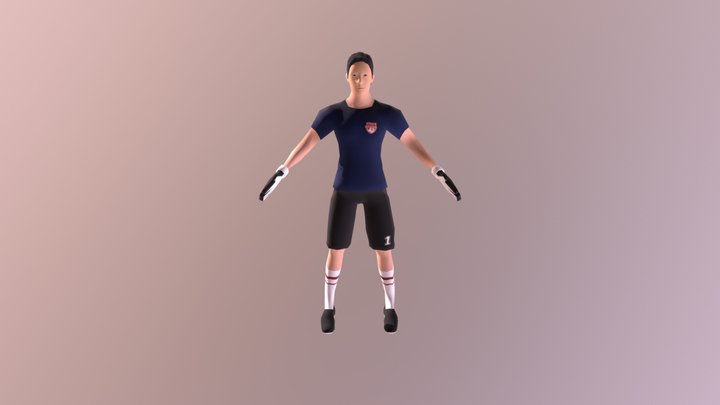 Goalkeeper 3D Model