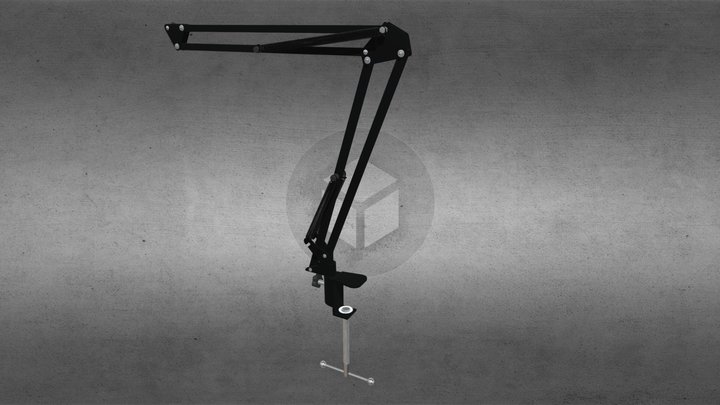 Soporte de Micrófono Básico 3D Model