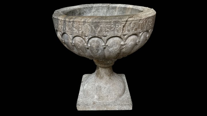 Pila Bautismal S.XVI, S.Juan de los Reyes,Toledo 3D Model