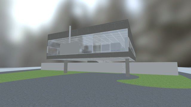 Casa Modernista ESTUDO R02 3D Model
