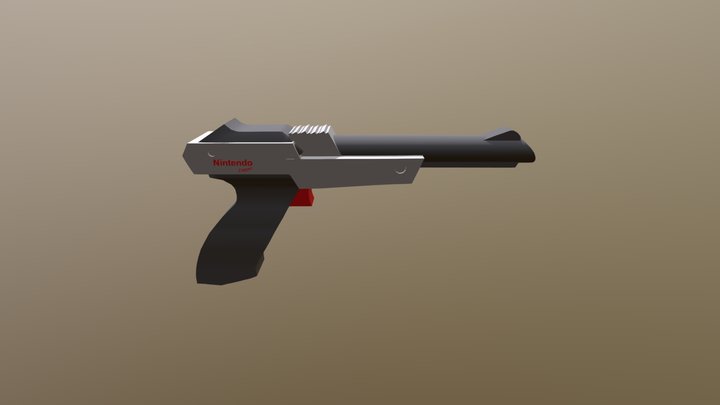 Retro Nintendo Pistol 3D Model