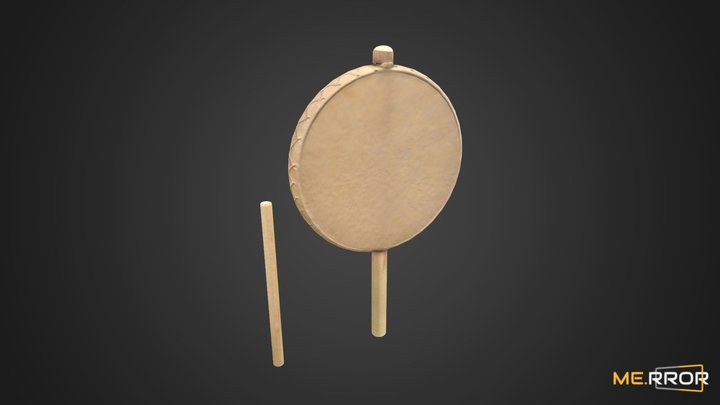 [Game-Ready] Korean traditional instrument Sogo 3D Model