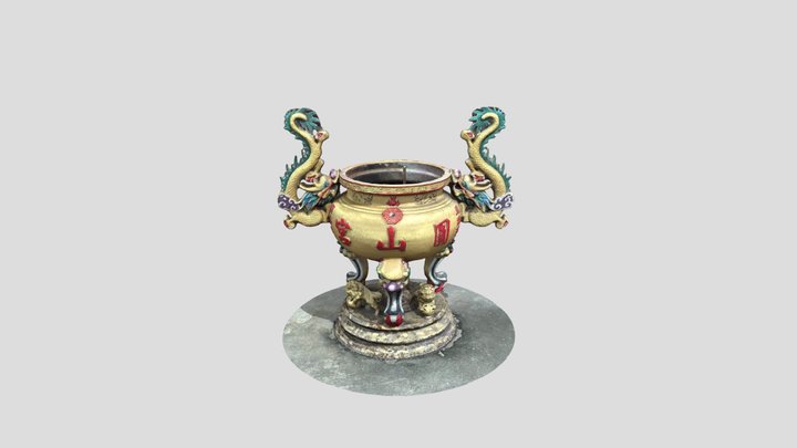 圓山宮外香爐 3D Model