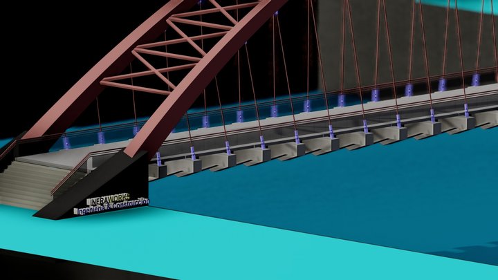 Puente en arco 3D Model