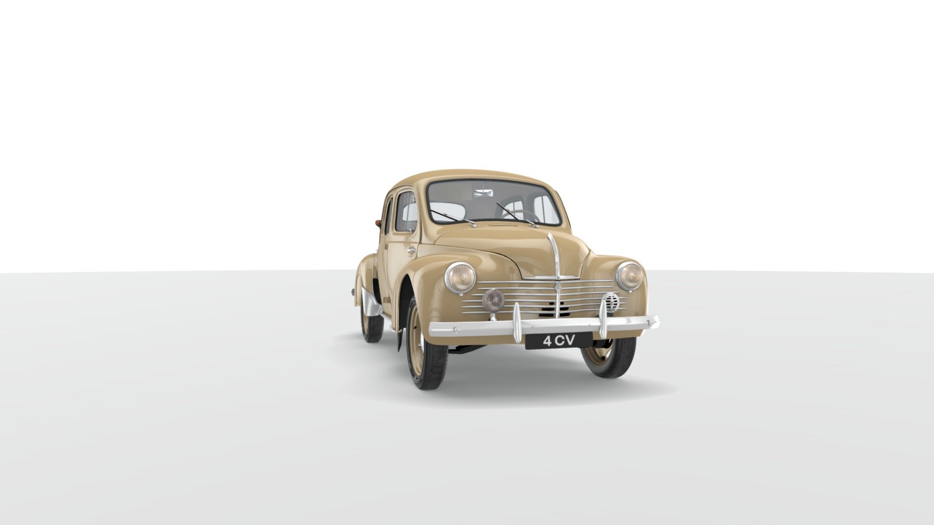 Denmark 小売業者 Tekno Renault 4 CV (５０年代絶版）テクノ ルノー ４CV .