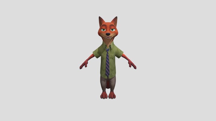 Nick Wilde (Zootopia) 3D Model