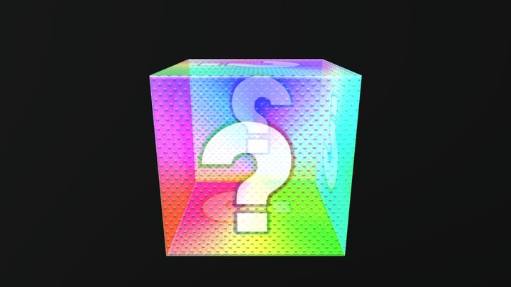 Mario Kart Item Box 3D Model