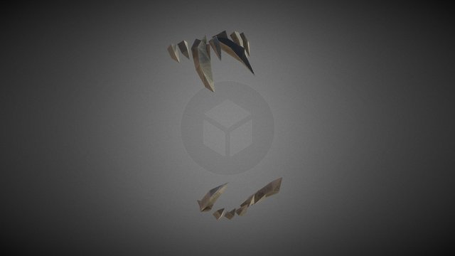 Teeths for Poly Style Game VR 3D Model