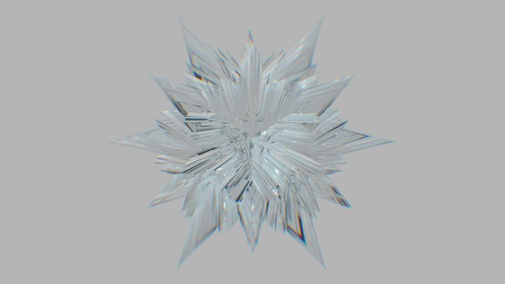 Ice Crystal 3D Model