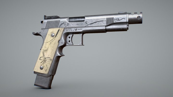 Safari Arms Matchmaster Custom 1911 Pistol AAA 3D Model