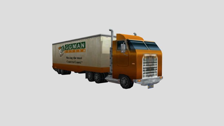 The Eggman Moving Truck 3D Model