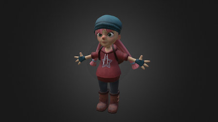 Low Poly Character - Jessie 3D Model
