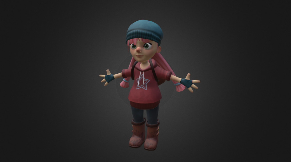 Low Poly Character - Jessie