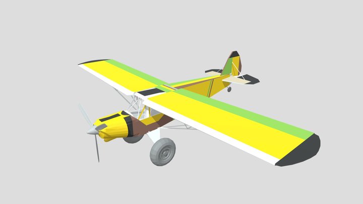 Piper PA-18 Super Cub 3D Model