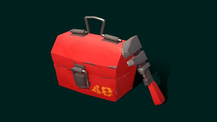 TF2 remade engineer's toolbox 3D Model