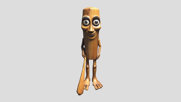 Tung tung sahur 3D Model
