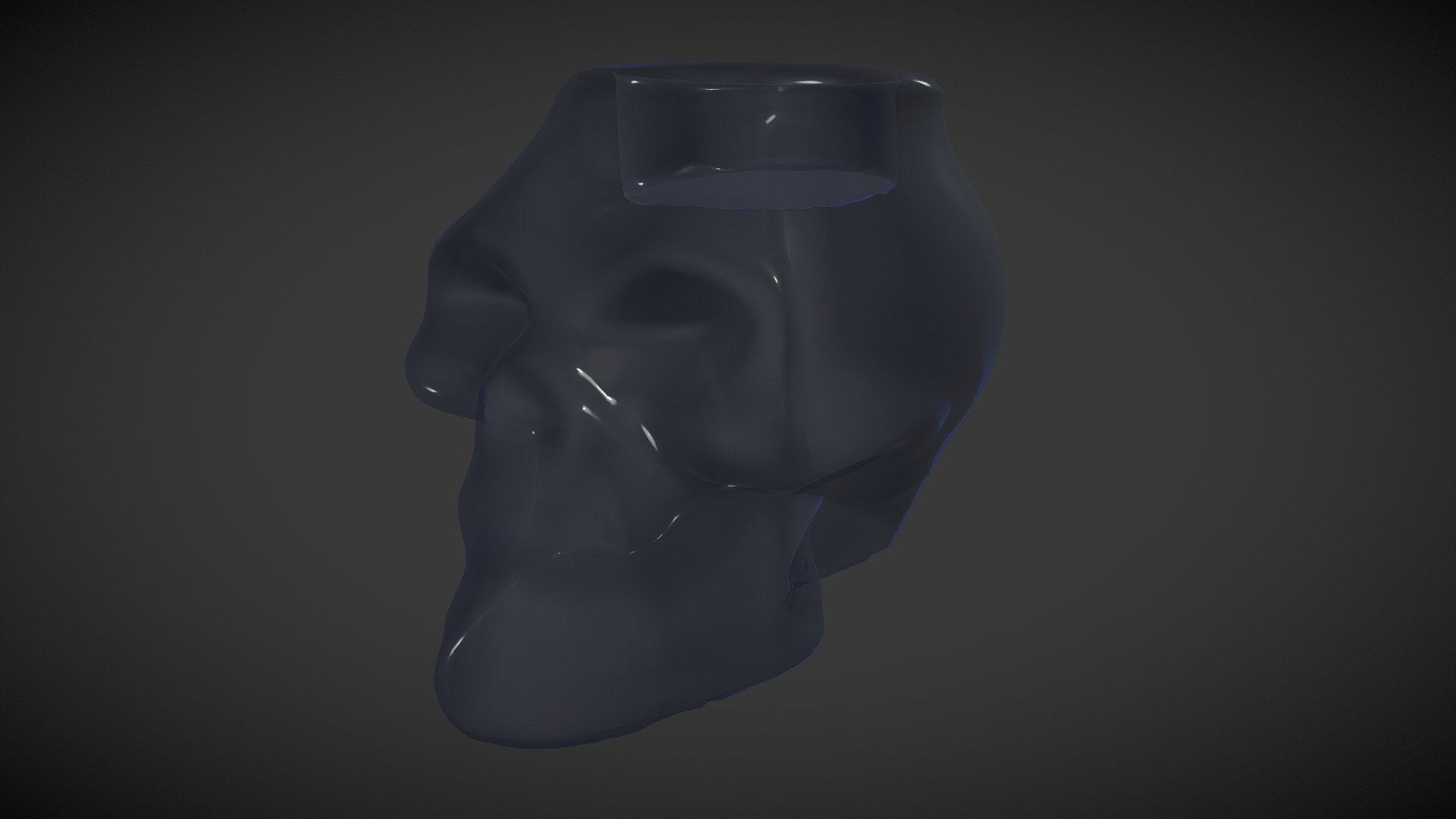 Glass Skull Candle Holder Photogrammetry Download Free 3D model by
